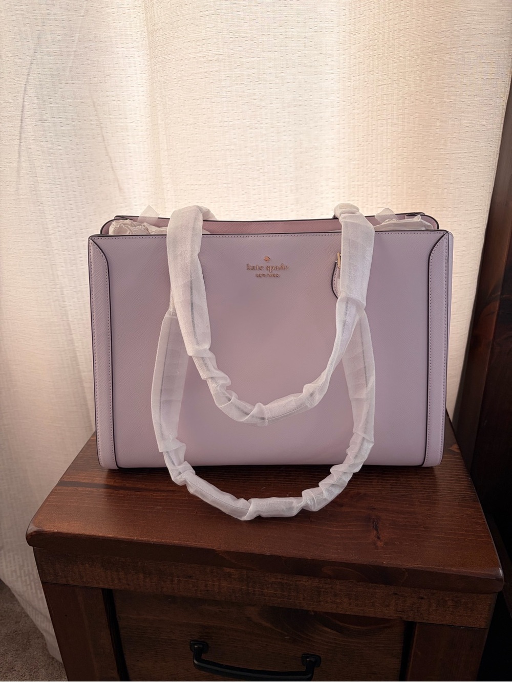 Kate Spade lilac Laptop Tote Bag
